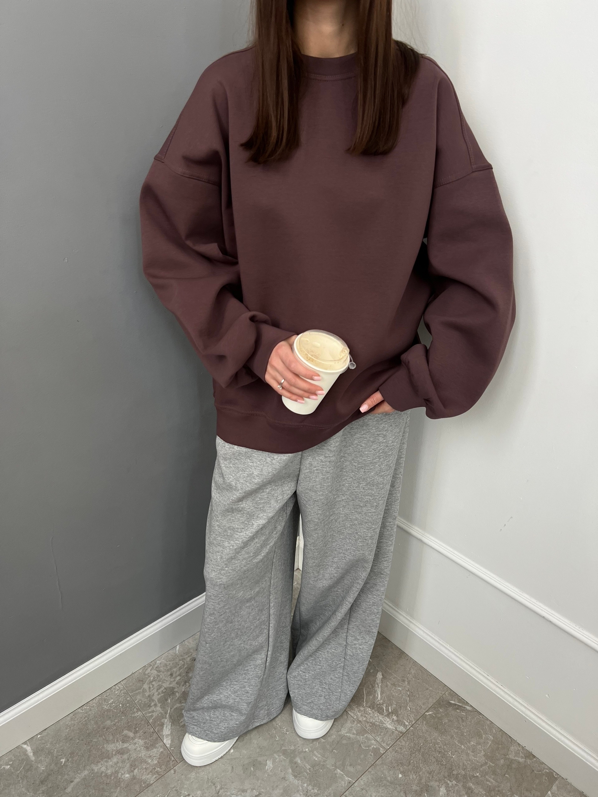 Свитшот W 9524 однотон