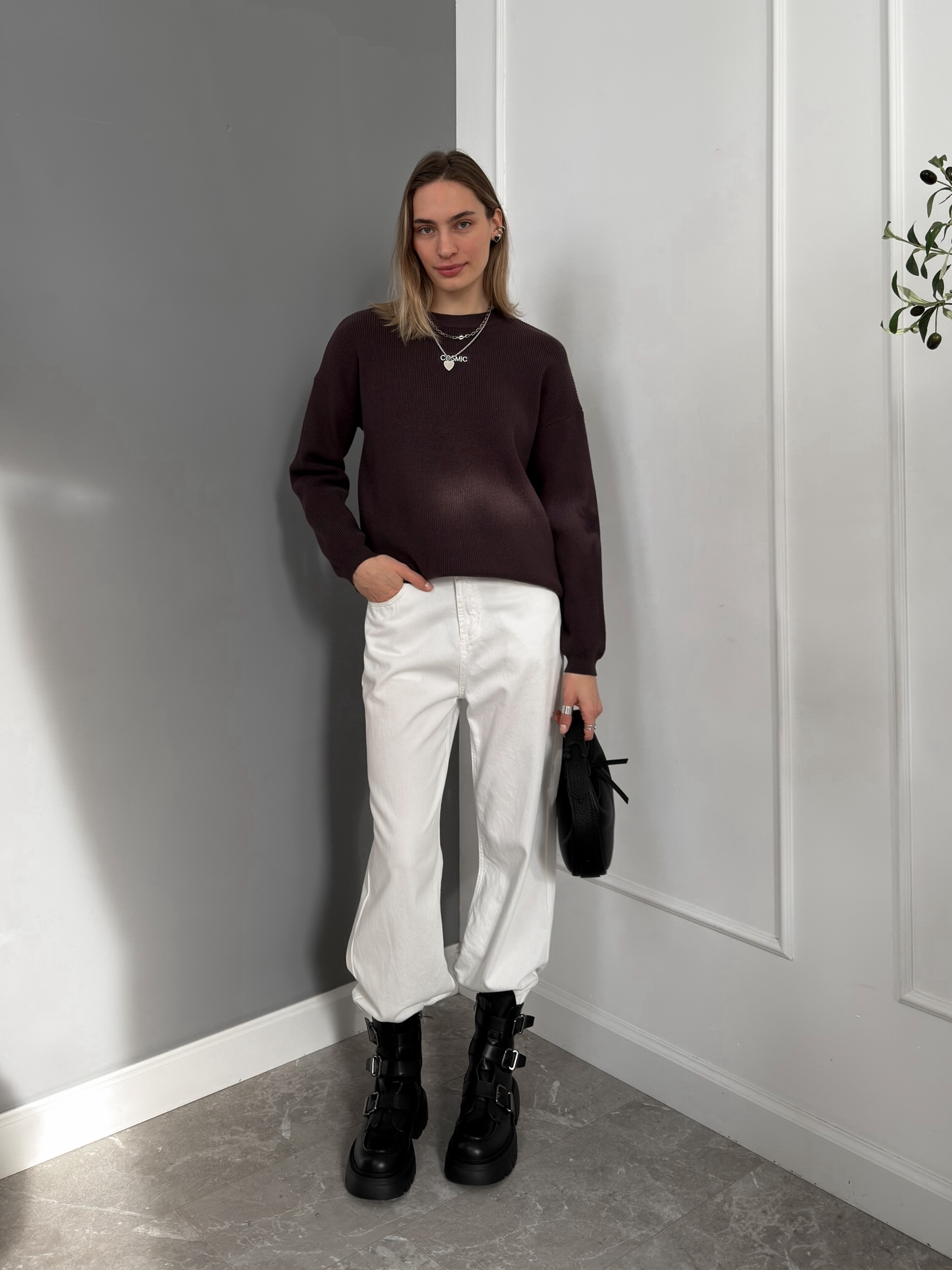 Джемпер Cosmic T1618 рубчик надпись