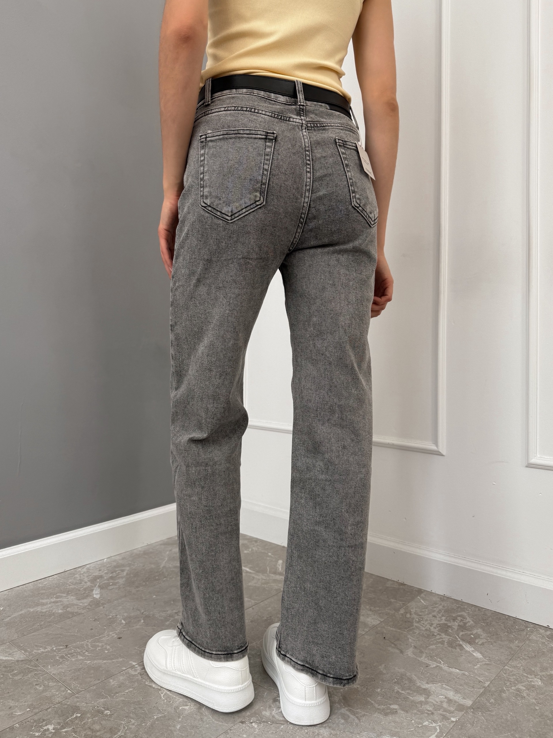 Джинсы Praisejeans F6343G прямые серые