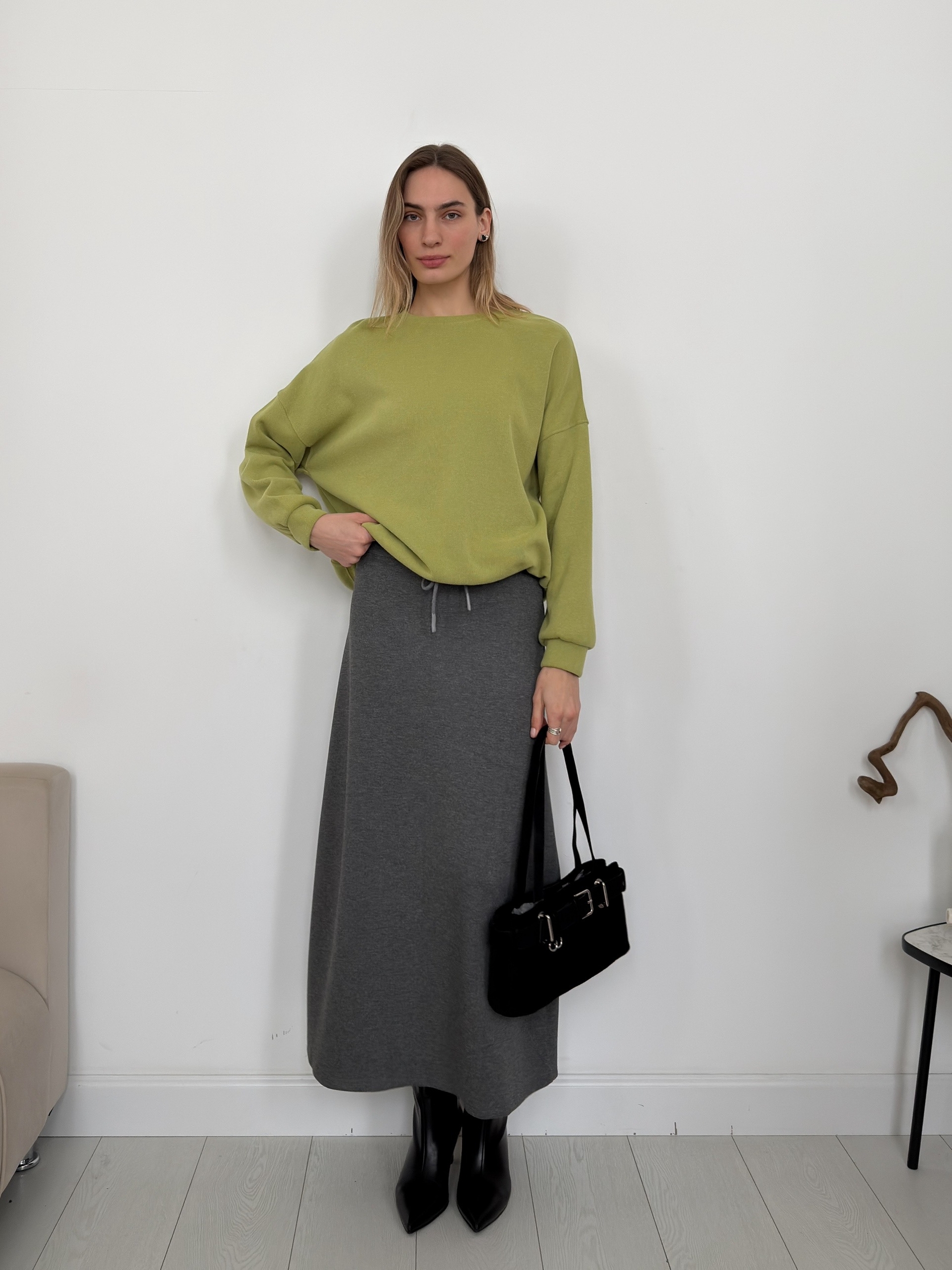 Юбка трикотаж 803 с завязками