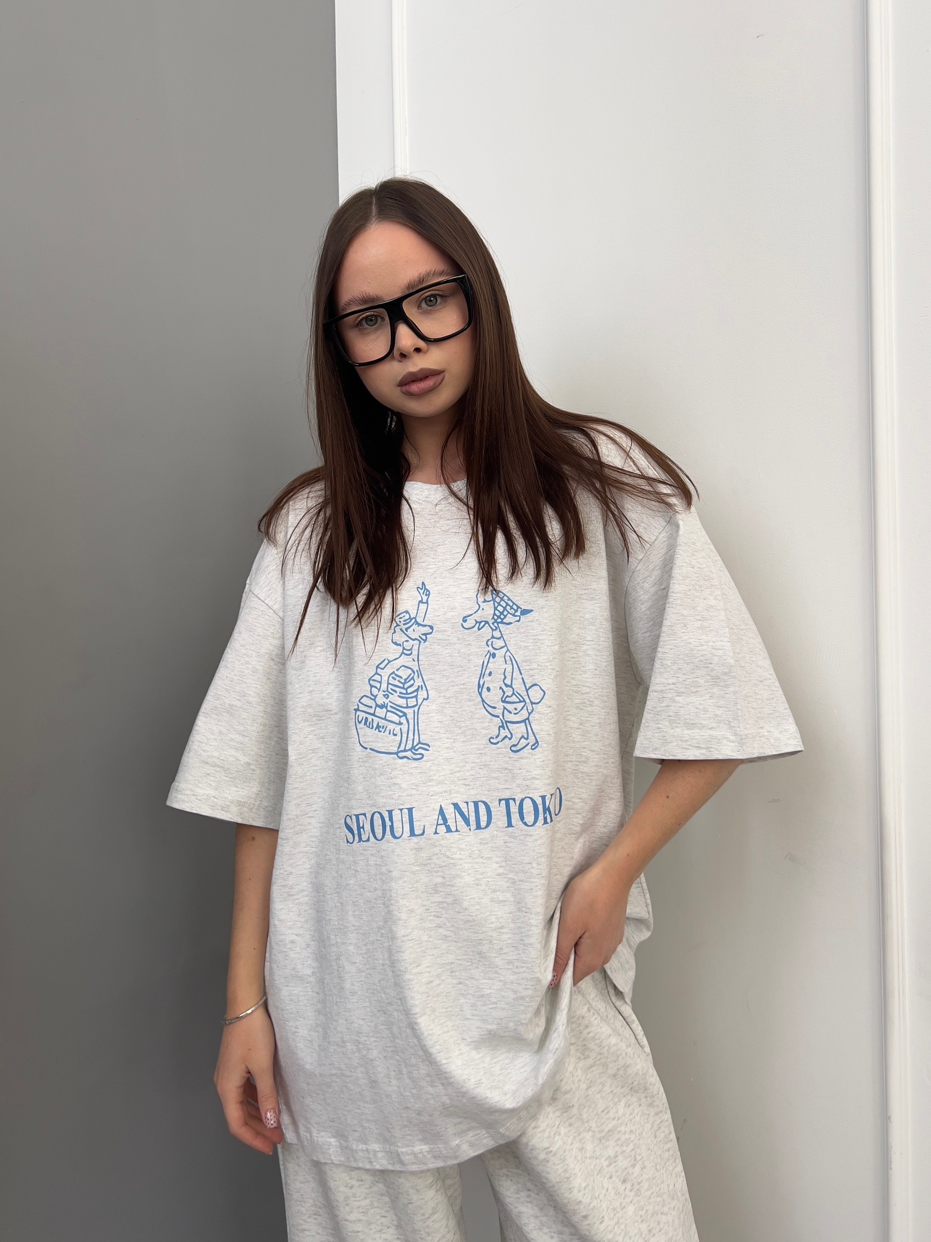 Футболка WT две собачки seoul and tokyo