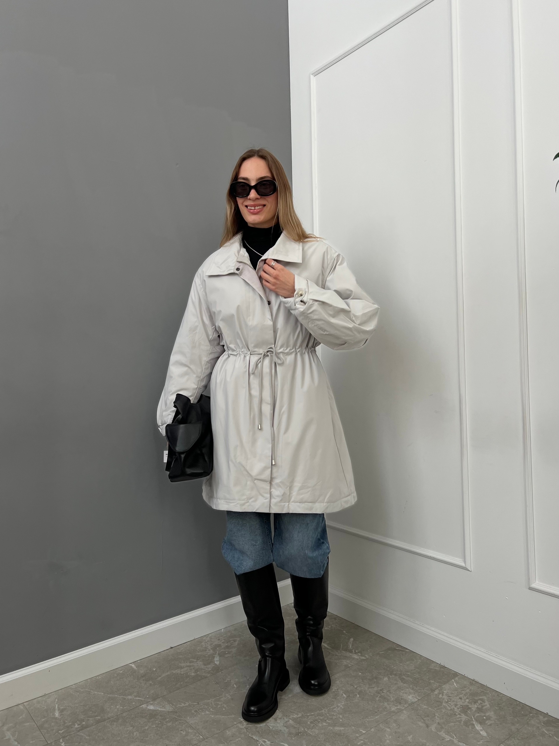 Куртка 33 Code 9120 средняя длина затяжка на талии