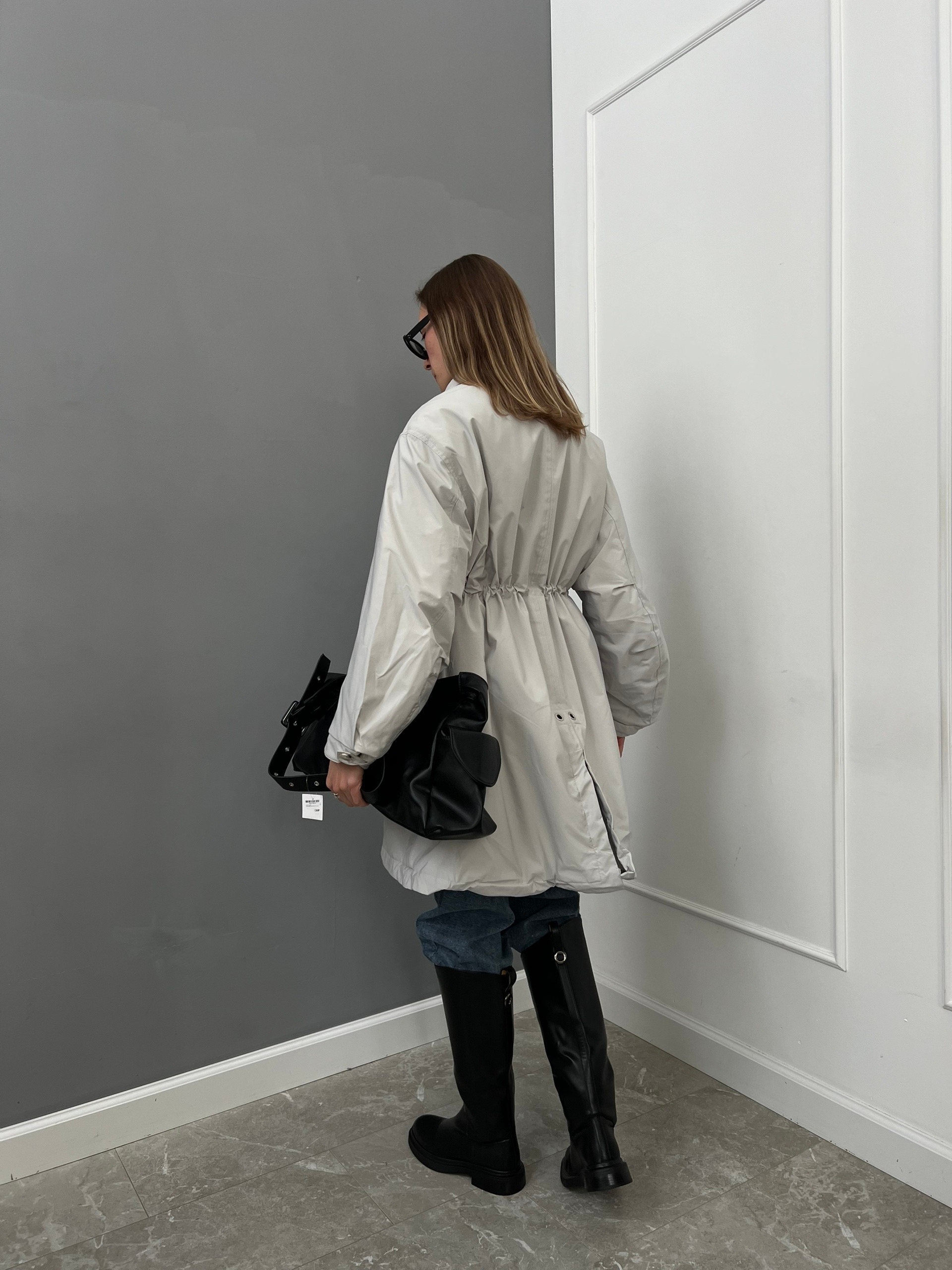 Куртка 33 Code 9120 средняя длина затяжка на талии