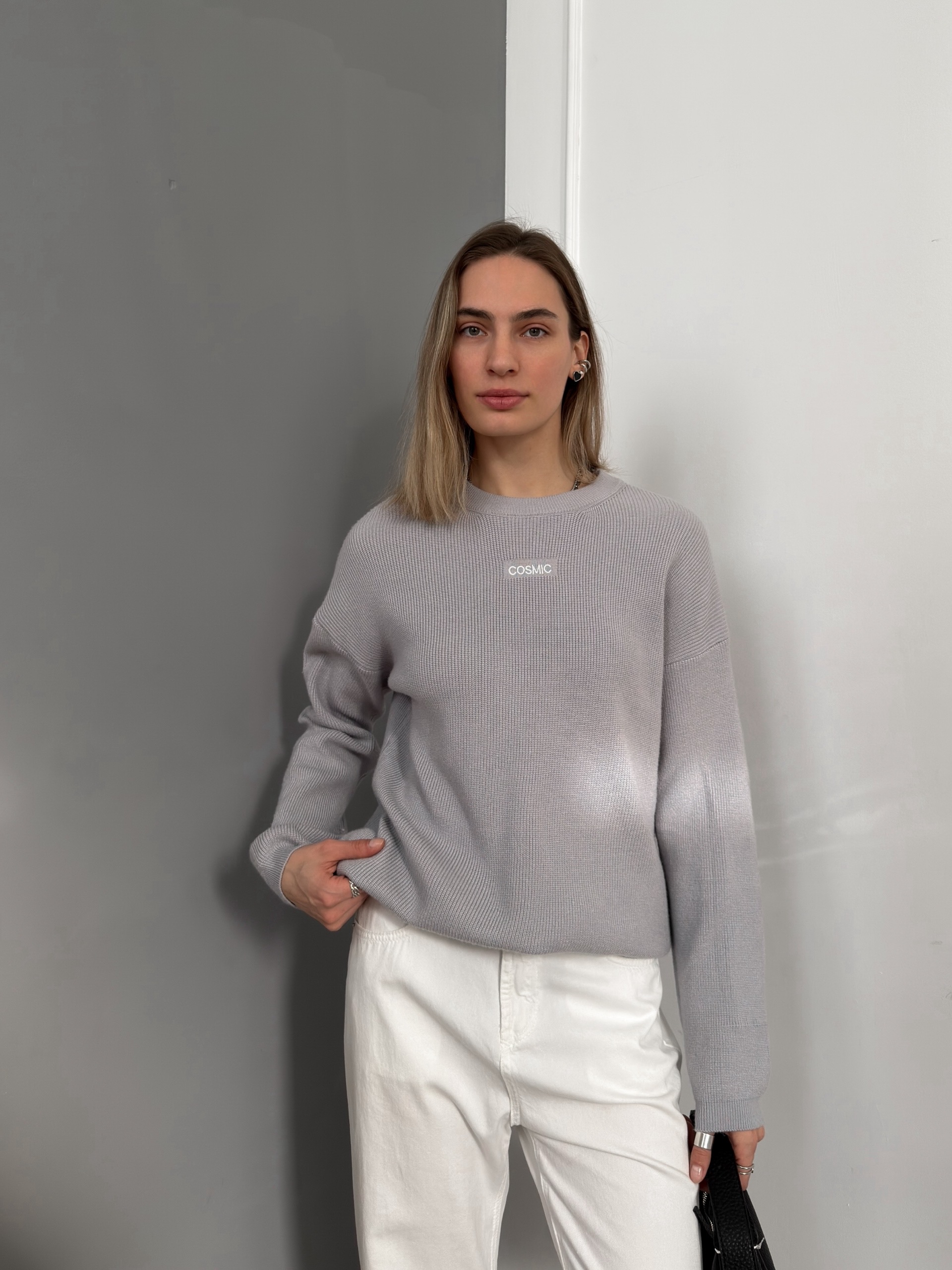 Джемпер Cosmic T1618 рубчик надпись