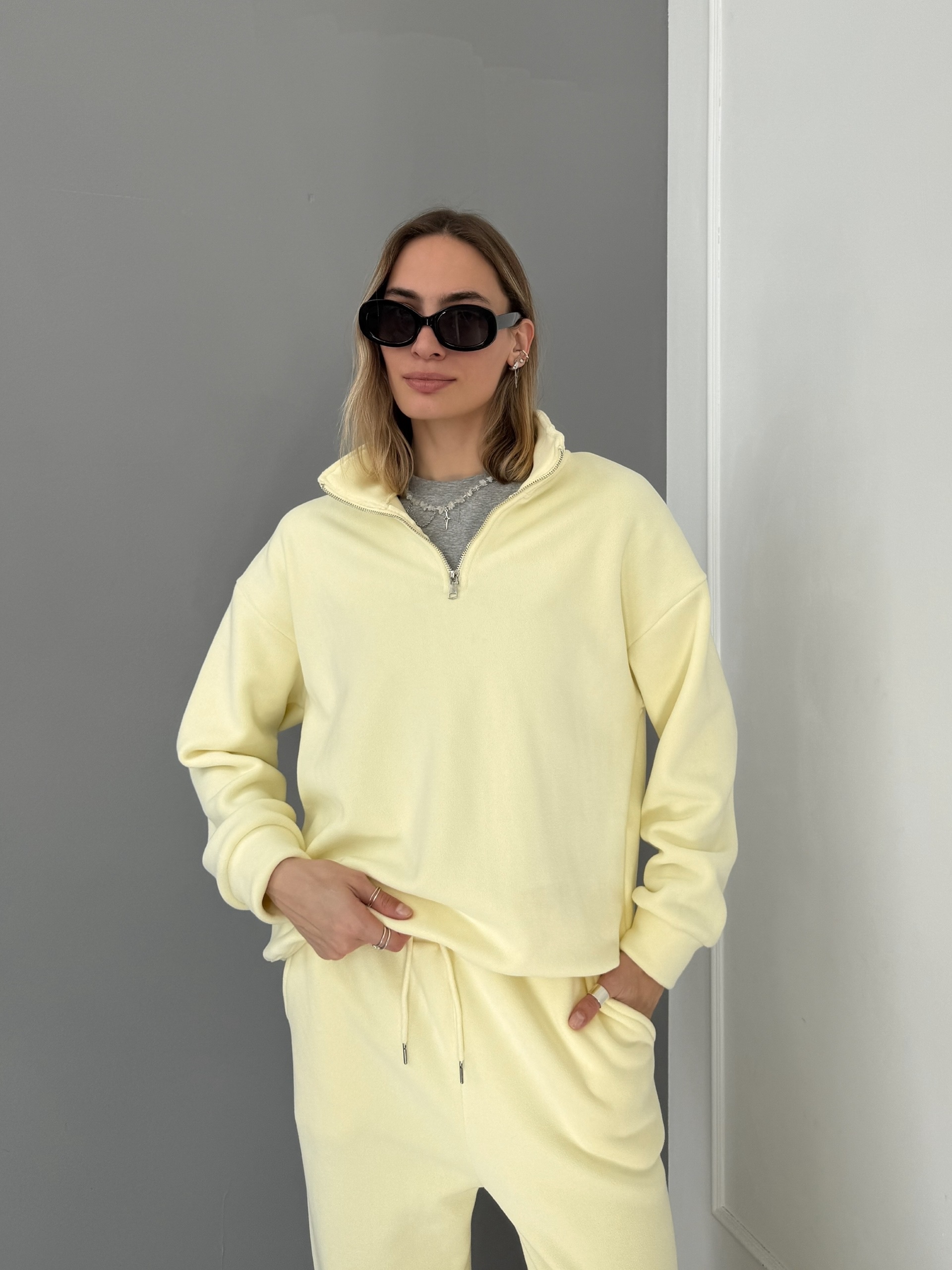 Костюм Xiao 2922 ворот на замке+джоггеры флисс