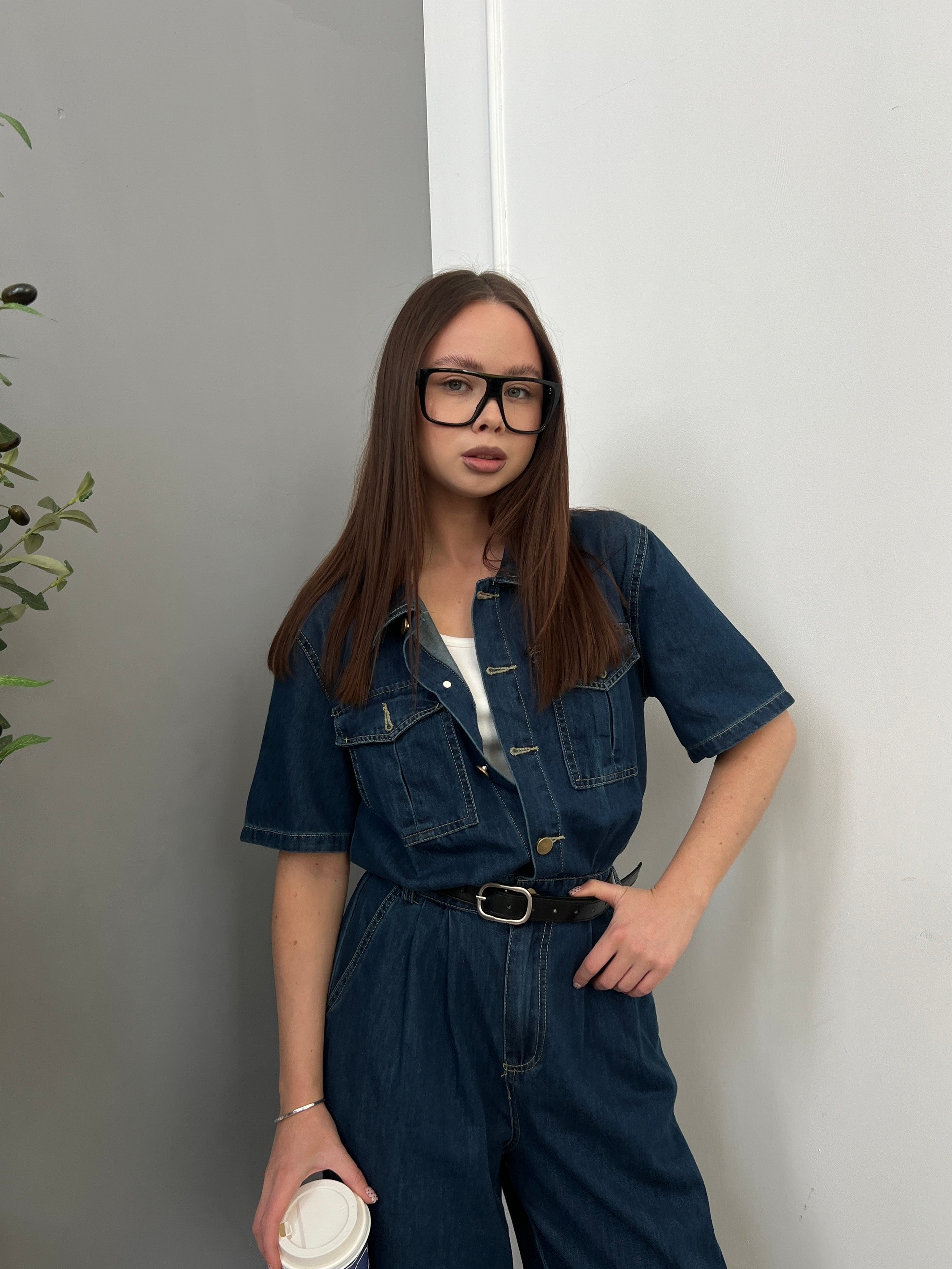 Комбинезон AY AY 1805 джинсовый