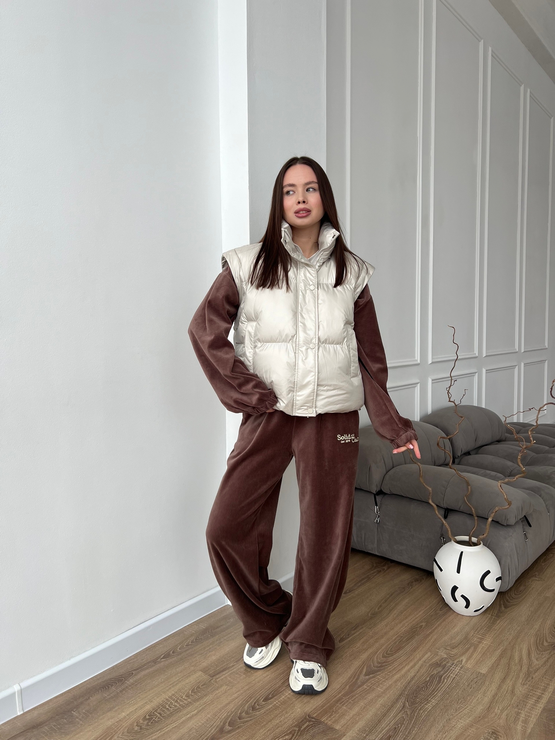 Куртка-жилетка W5951 короткая