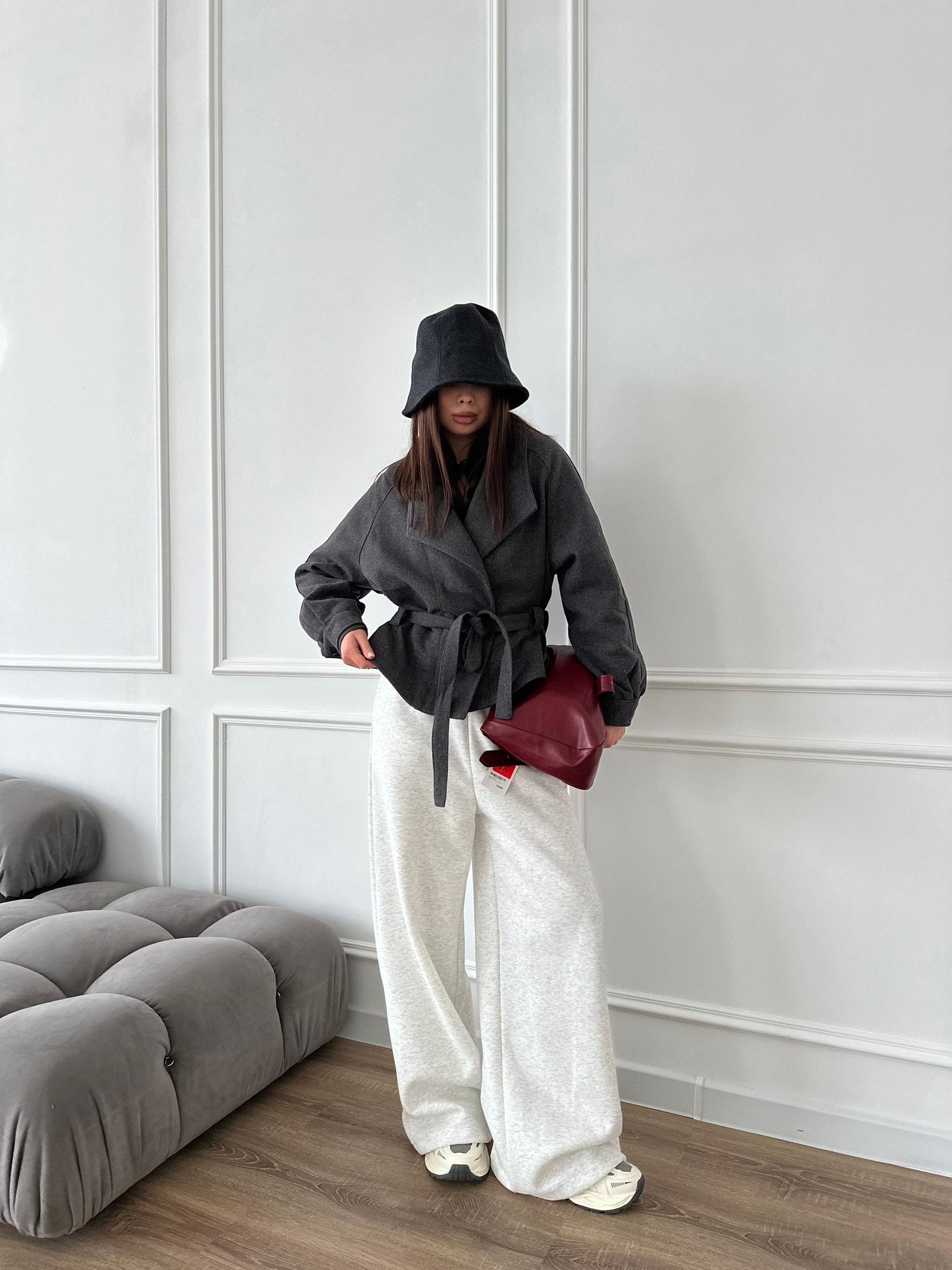 Пальто короткое 8859 XLDIAN