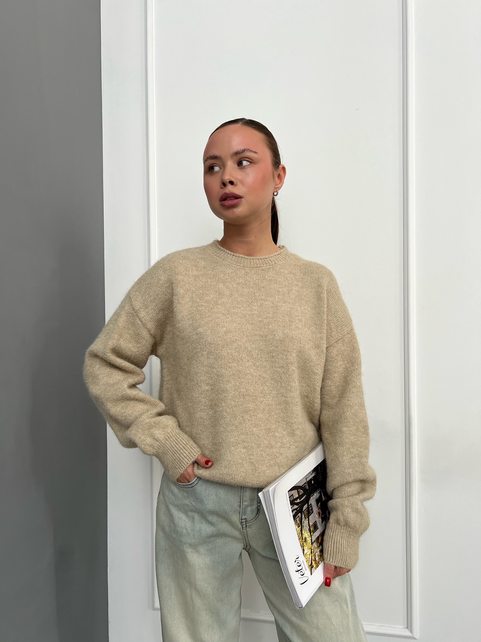 Джемпер F1002 резинка ворот необработ край