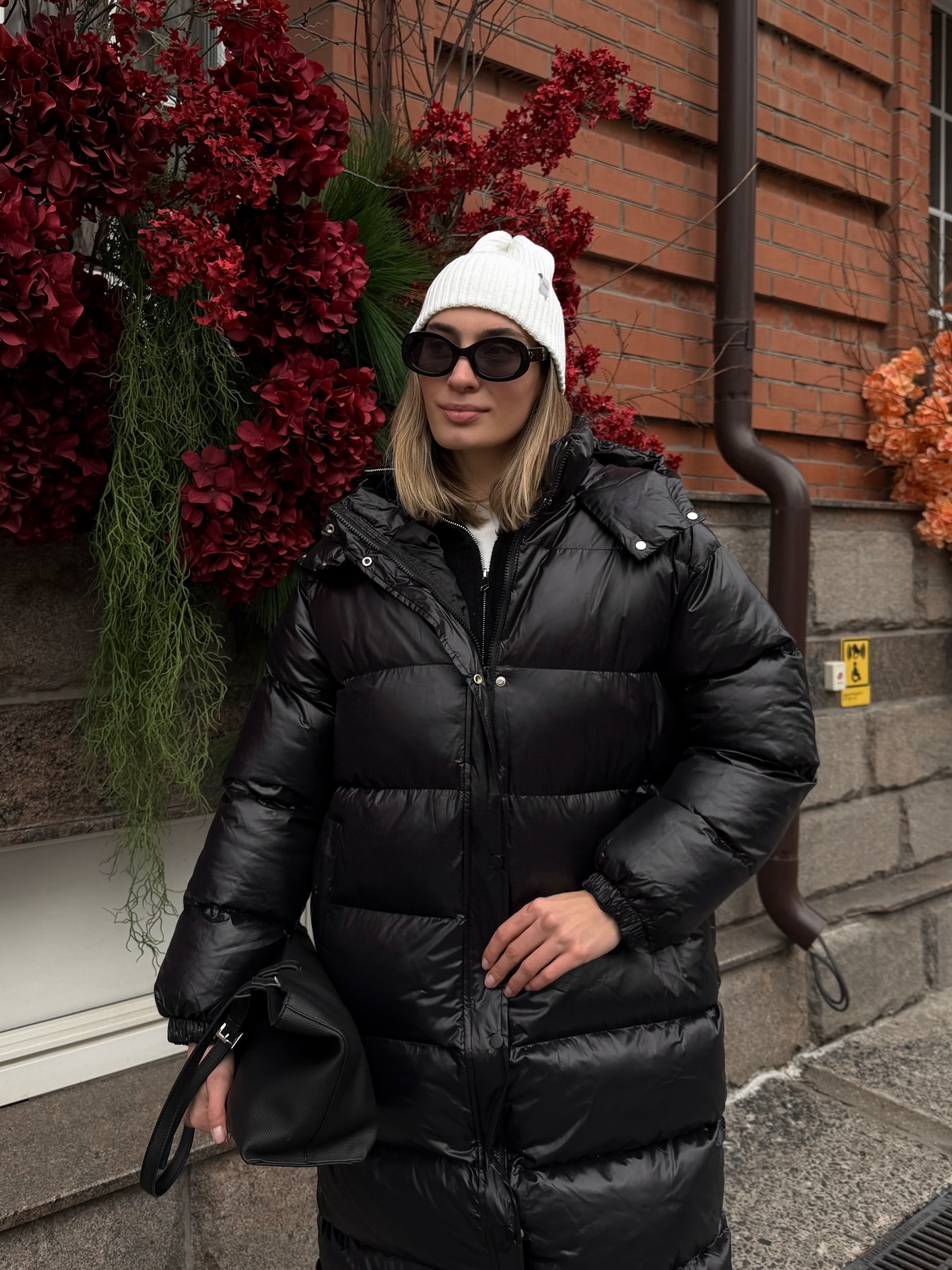 Куртка 9:30 5709 длинная глянец с капюшоном