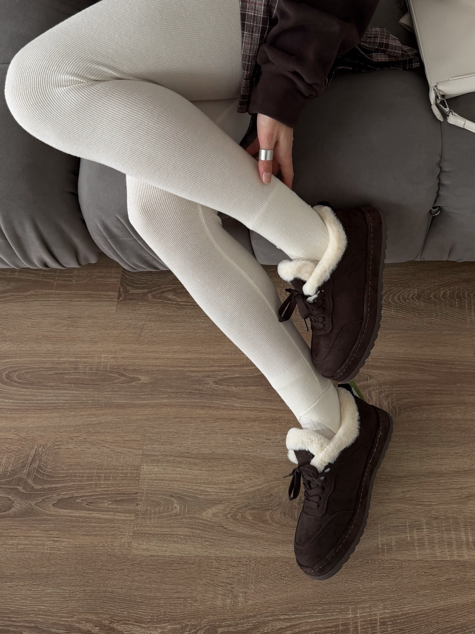 Ботинки Perfect B307 вставка меховая шнуровка