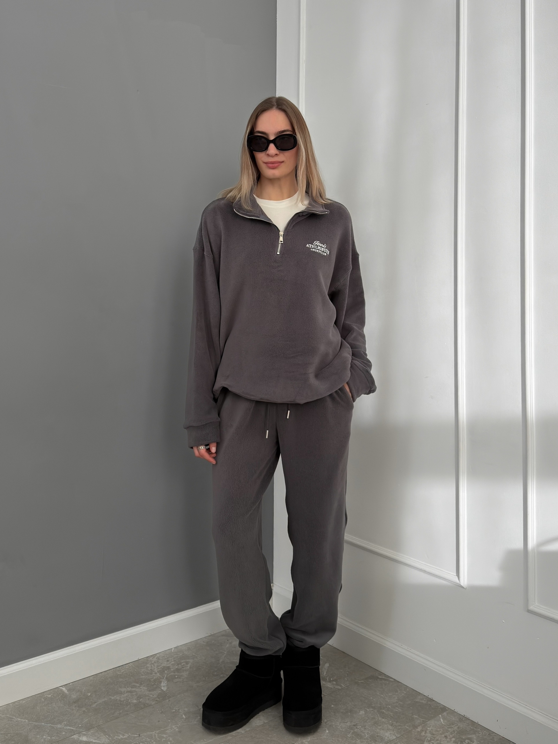 Костюм Korea 3079 tennis ворот на замке флисовый