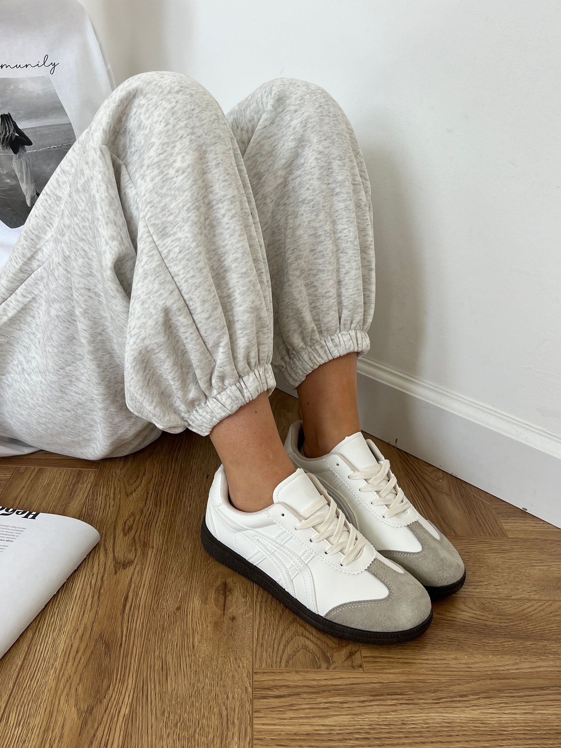 Кеды NM LZC7-3вставки замша+полосы