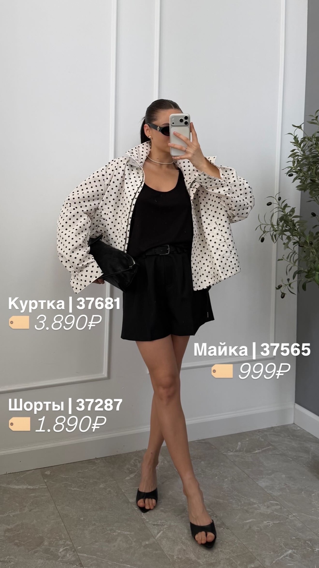 Ветровка 2768 в горошек