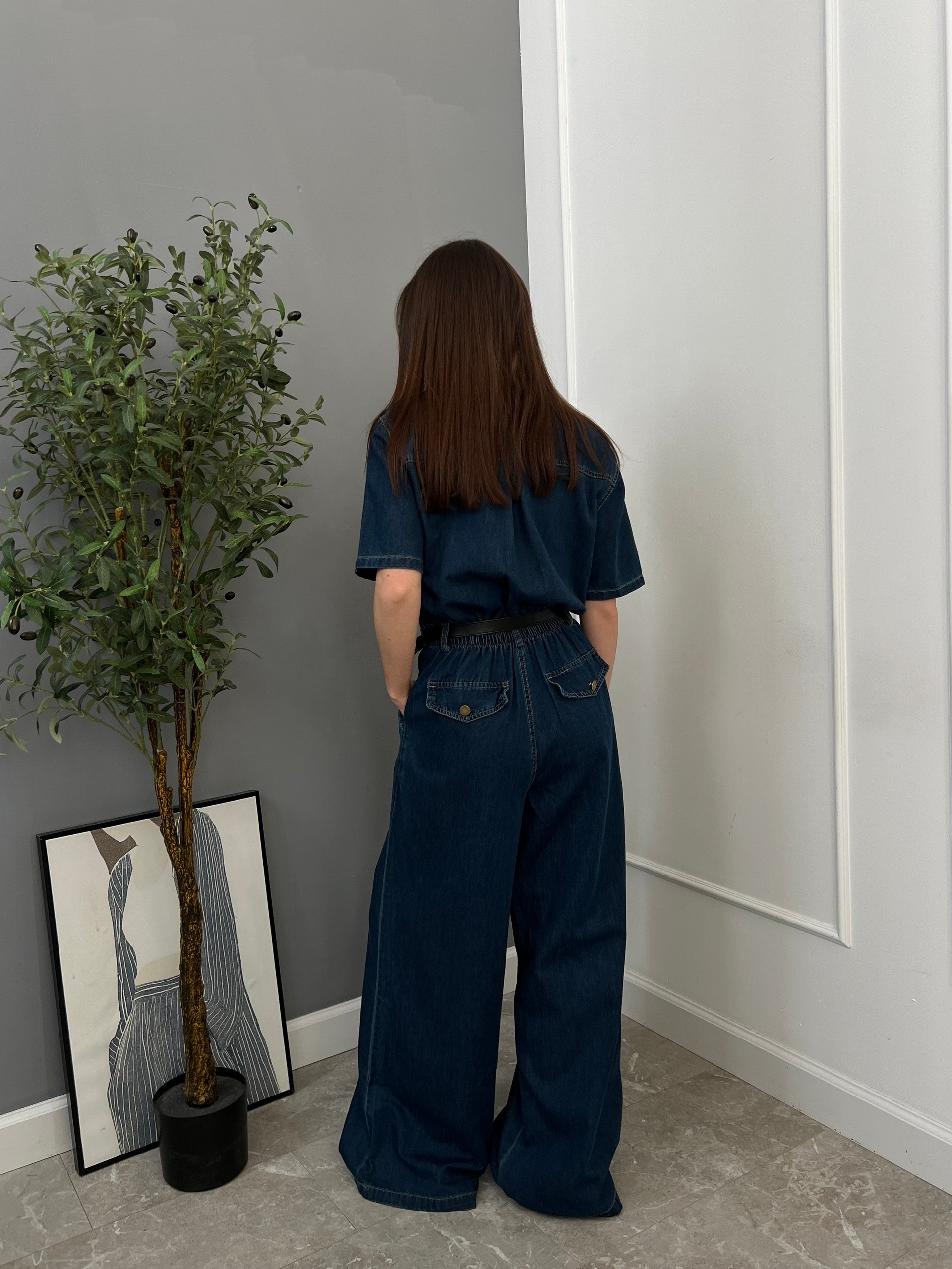 Комбинезон AY AY 1805 джинсовый