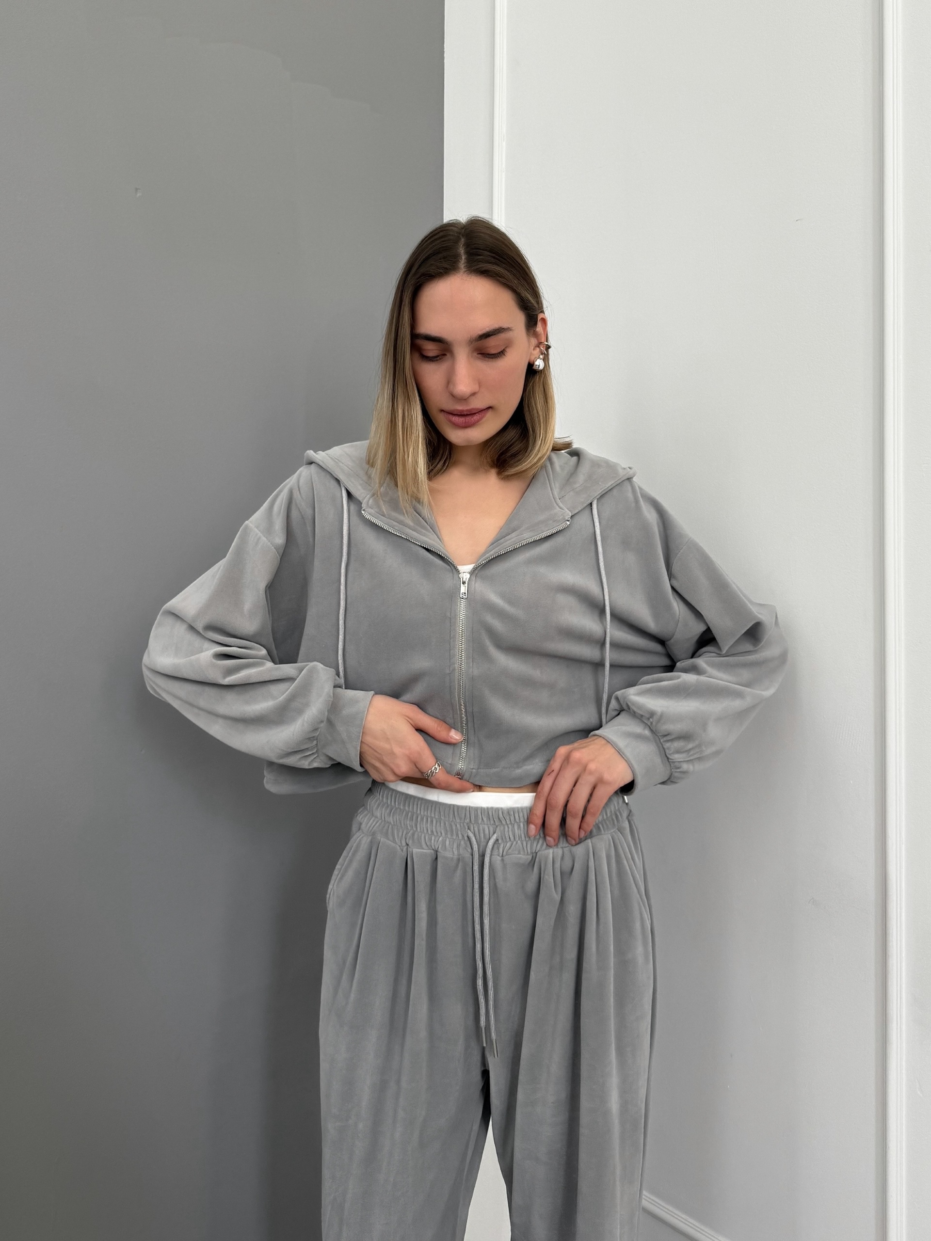Костюм мягкий Miss Diva 12045 свитшот на молнии+брюки