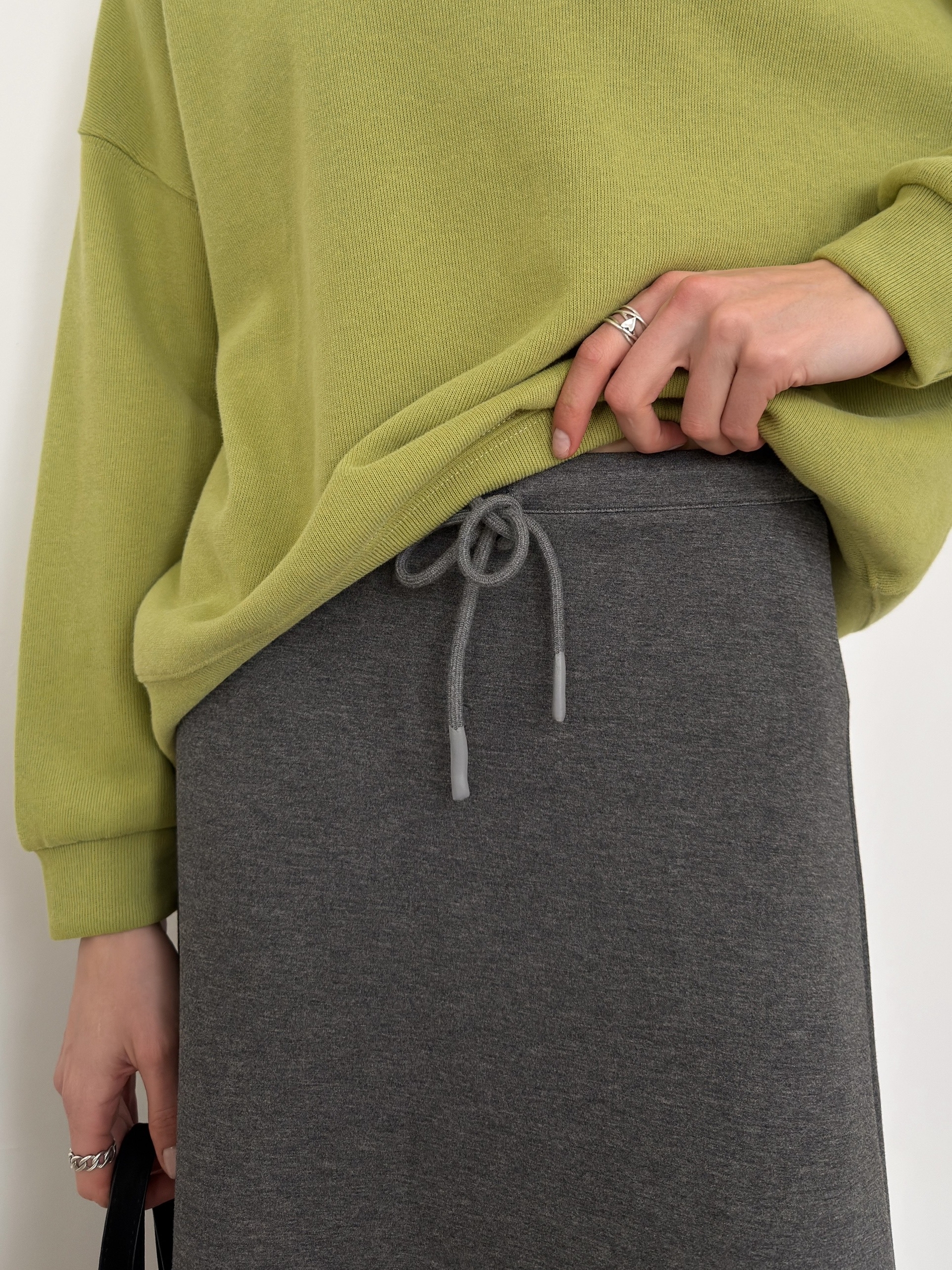 Юбка трикотаж 803 с завязками