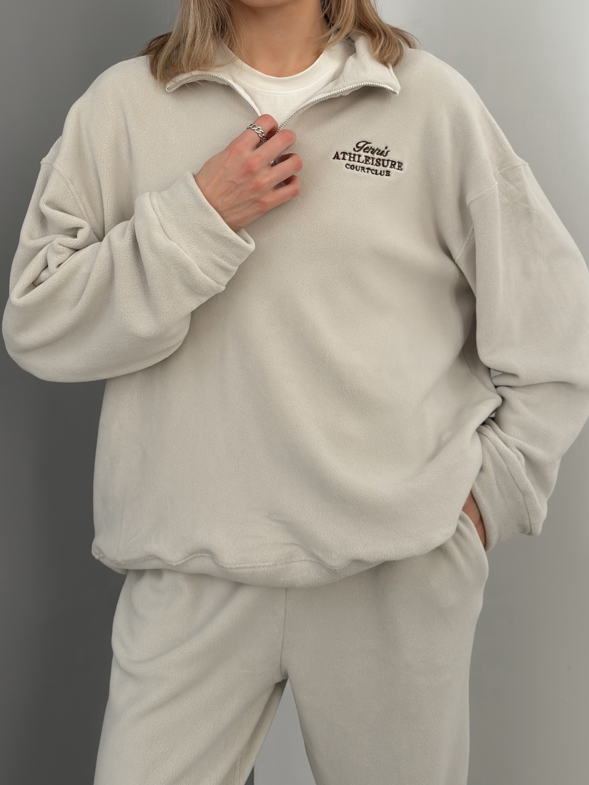 Костюм Korea 3079 tennis ворот на замке флисовый