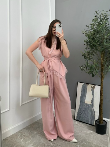 Костюм QIDIAN FASHION 1118 жилет+брюки кружево