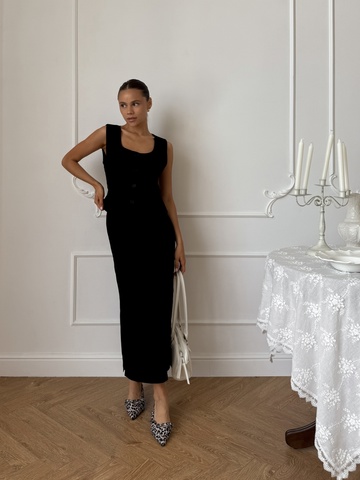 Костюмы - Костюм Casual жилет+юбка лен