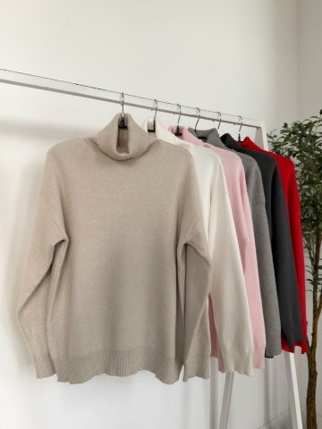 Джемперы, свитеры, водолазки - Джемпер X2266-1 с воротником