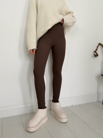 Штаны - Лосины Nana 303 в рубчик флис