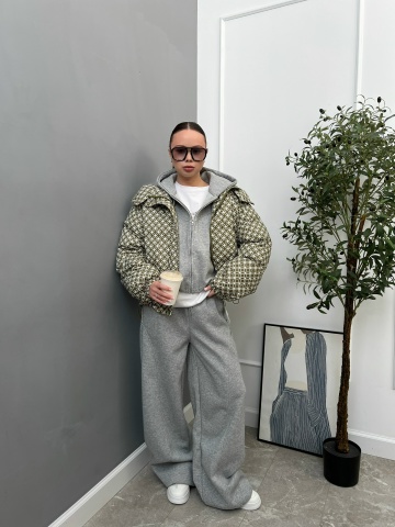 Куртка Korea 2693 принт цветочки