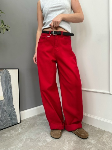 Джинсы BARRELLY X3203 широкие+строчка