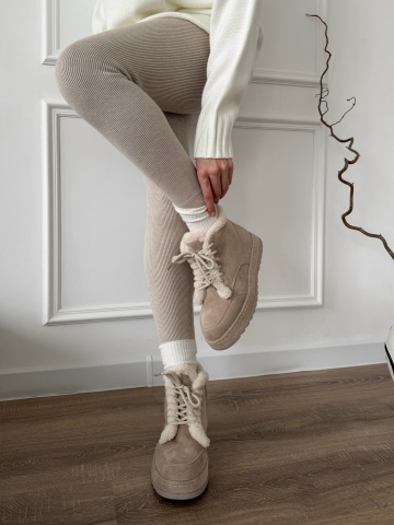 Зимняя обувь - Ботинки Perfect B329 вставка меховая шнуровка