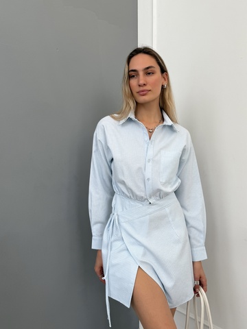 Платья - Платье-рубашка Dress в полоску