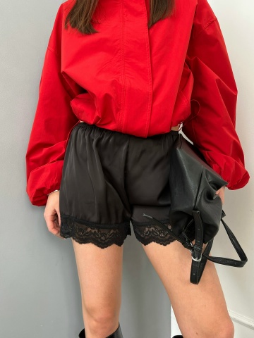 Шортики A8810 кружево атлас