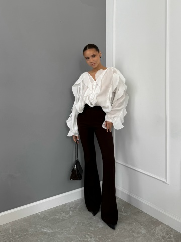 Рубашки, блузки - Блузка Fashion 25126 хб рюши