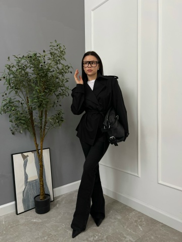 Тренч AURA 219 укороченный