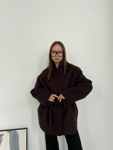 Пальто Malina trends укороченное с поясом