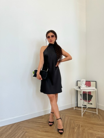 Платье Jam collection на завязке в горошек