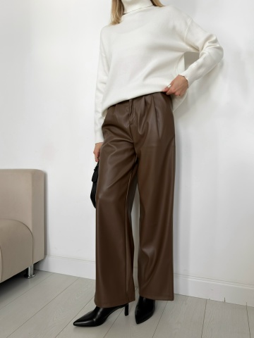 Штаны - Брюки Classic fashion 2577 прямые кожа