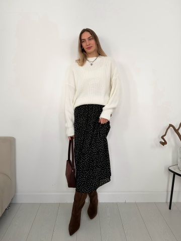 Юбки - Юбка А42-1 в горошек