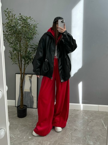 Кожанка Afte Basic 2626 средняя длина