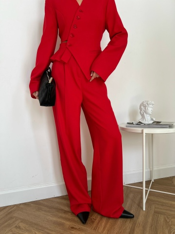 Костюм Di Moda 147 жакет с баской+брюки