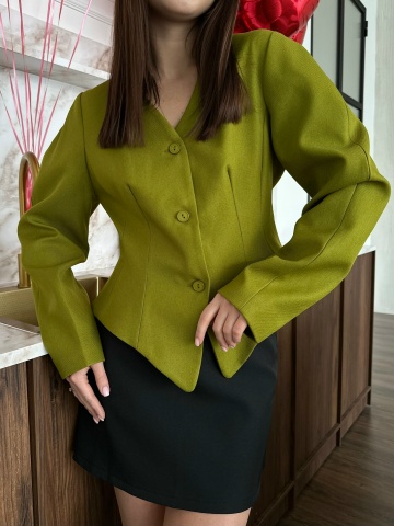 Жакет Liza 1717 приталенный короткий