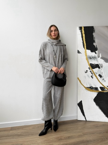 Костюмы - Костюм трикотаж routiine с шарфом