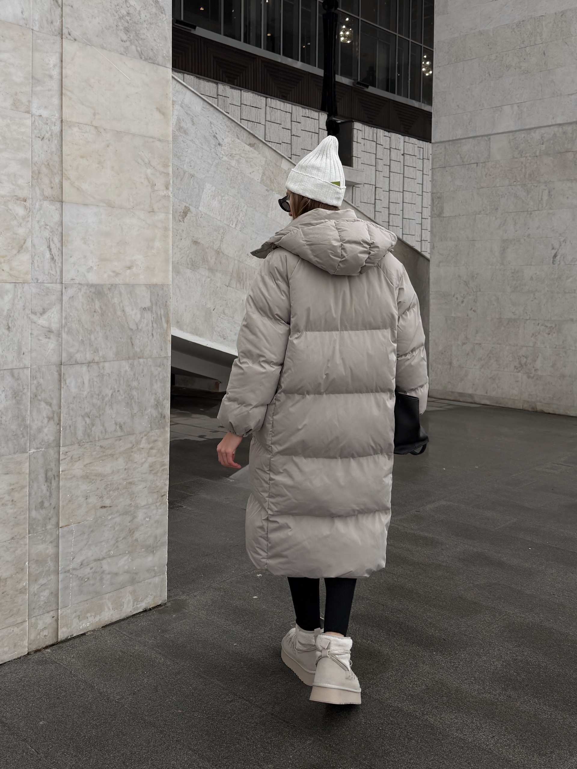 Куртка Cosmic 8939 длинная матовая с капюшоном