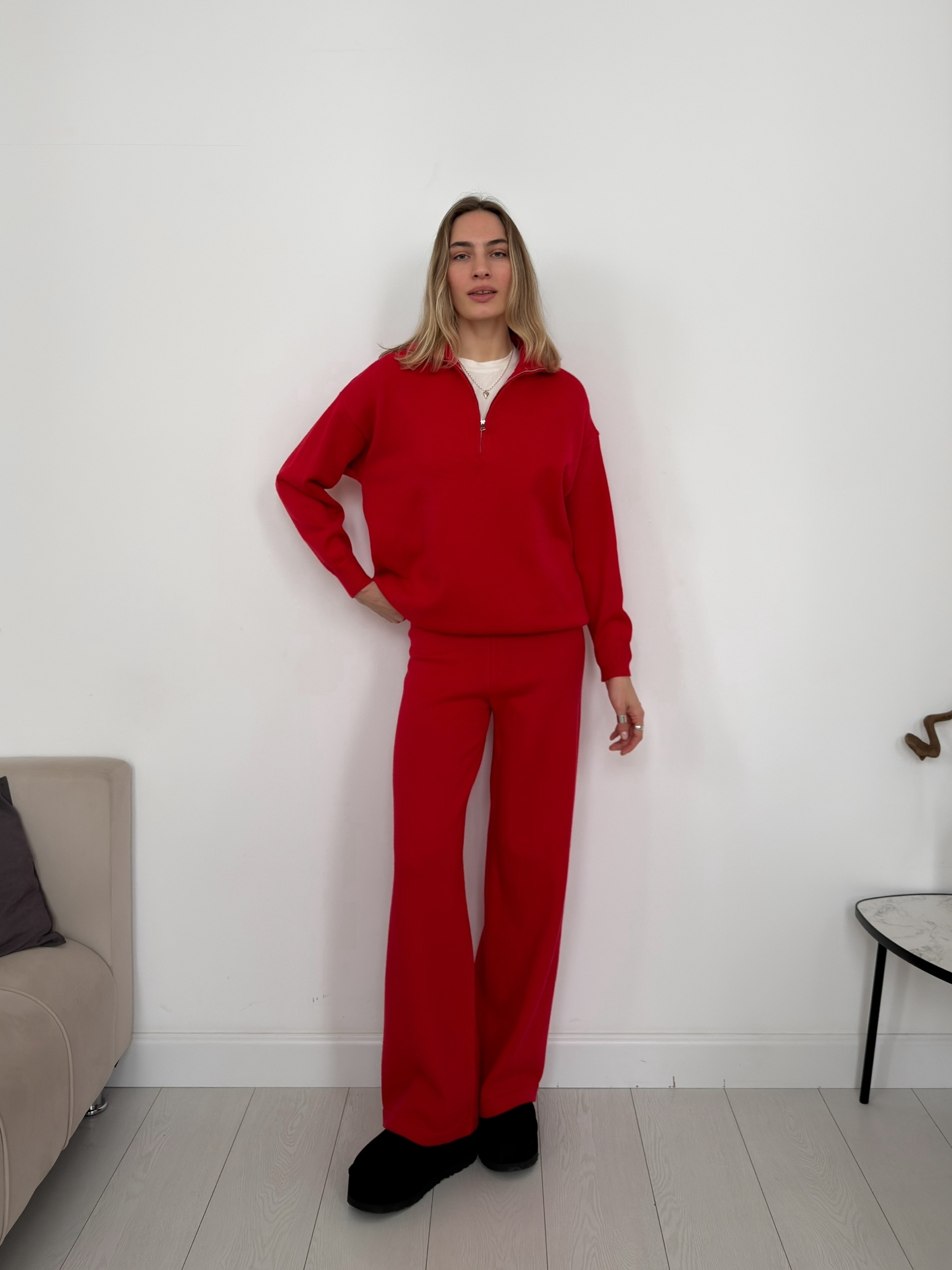 Костюм NJ 2025666 джемпер поло на замке+брюки