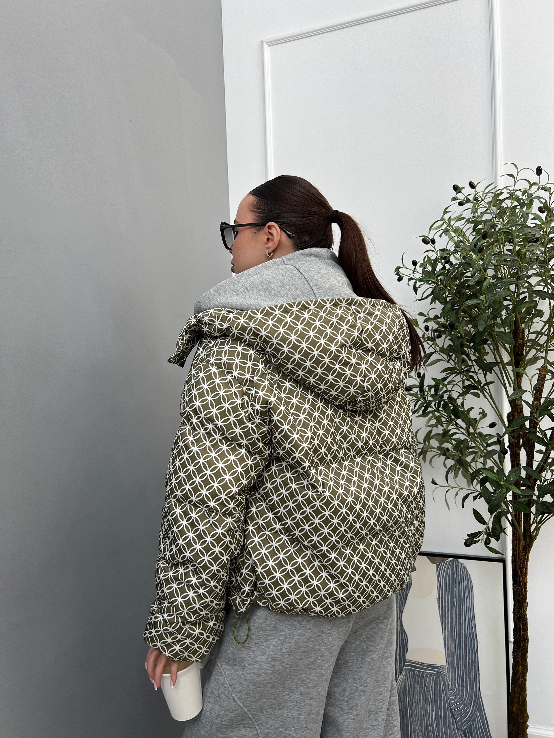 Куртка Korea 2693 принт цветочки