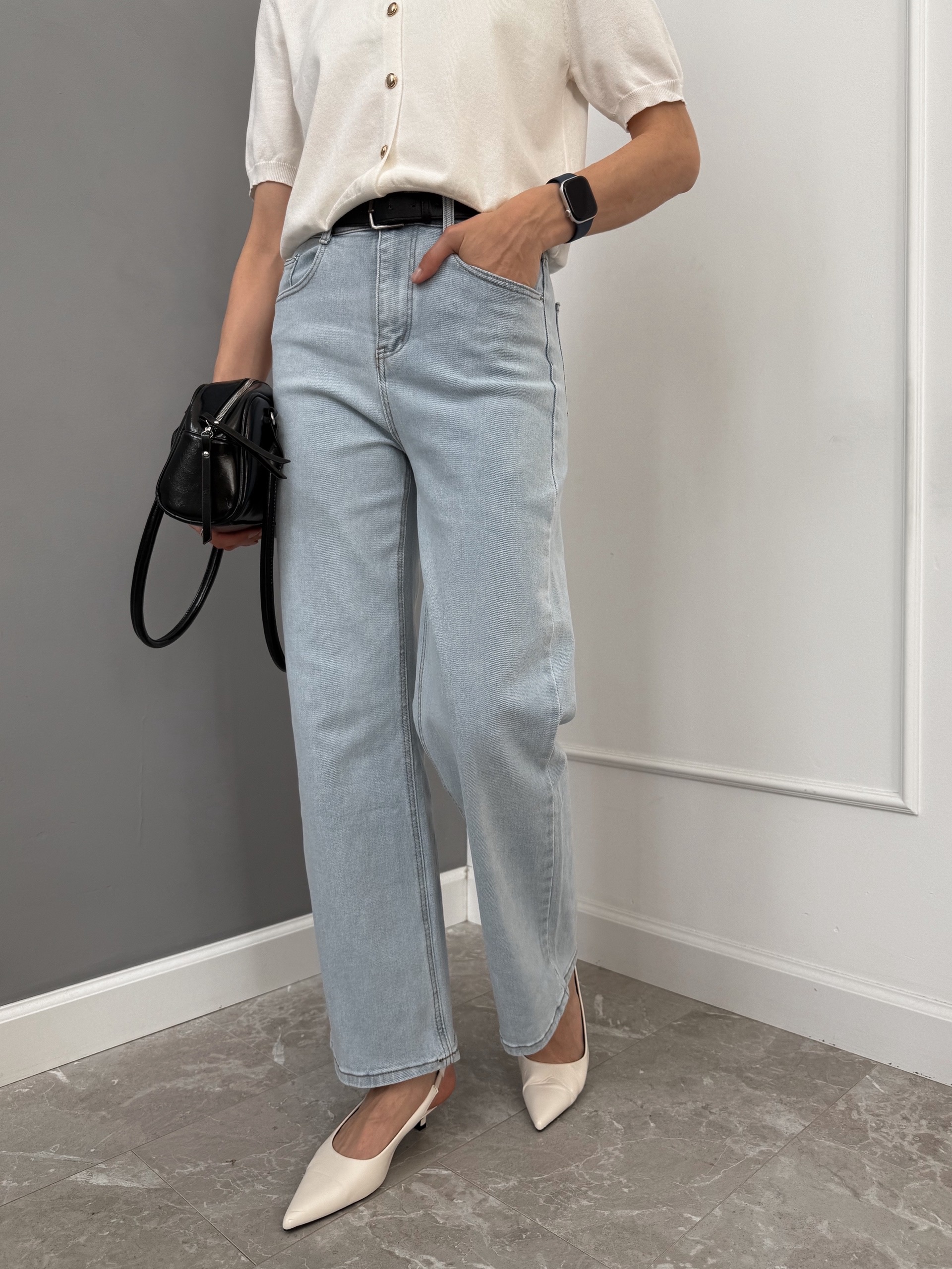 Джинсы Praisejeans F6364B прямые голубые