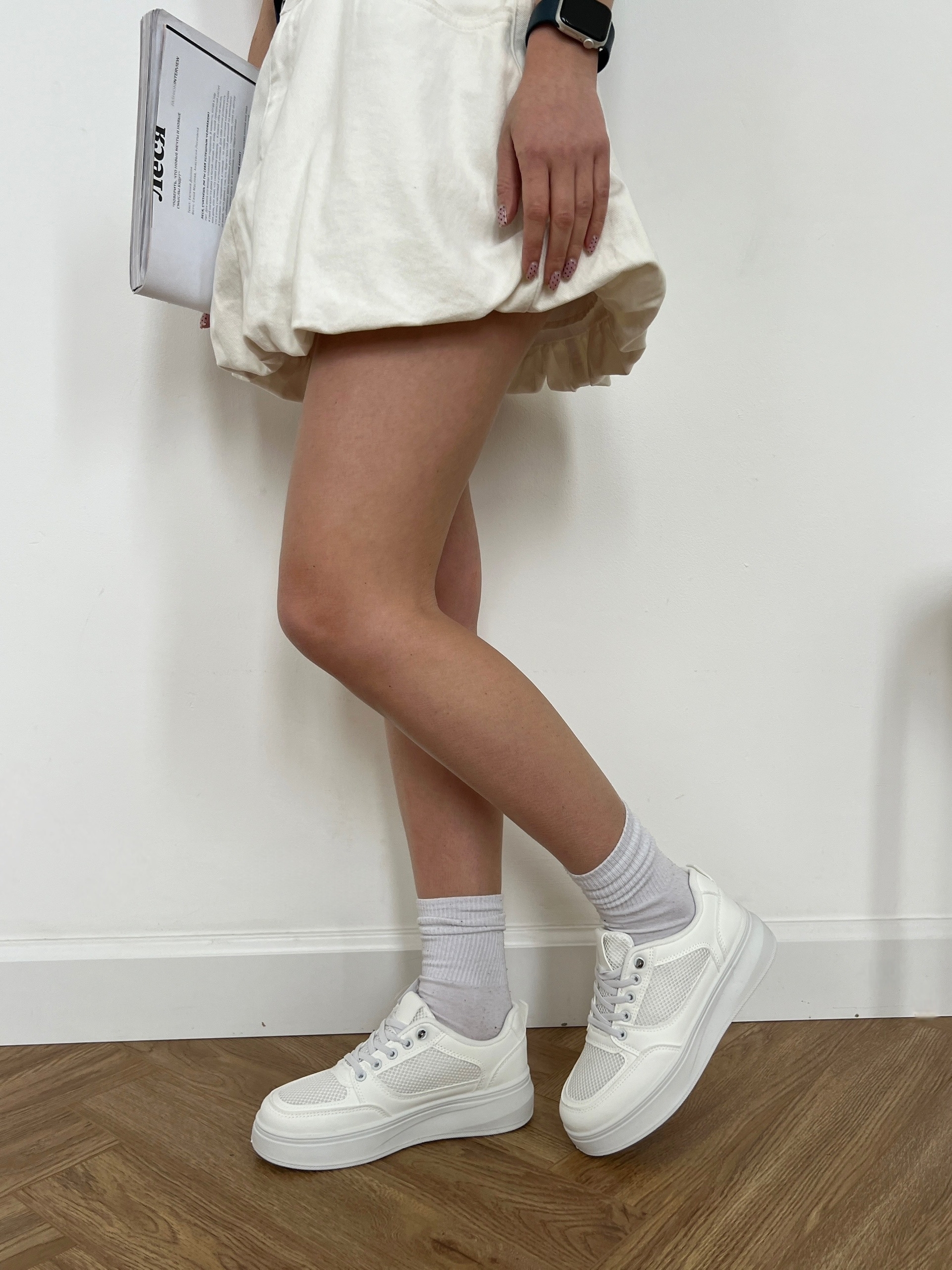 Кроссовки NICOLE ck130-2 сетка высокая подошва