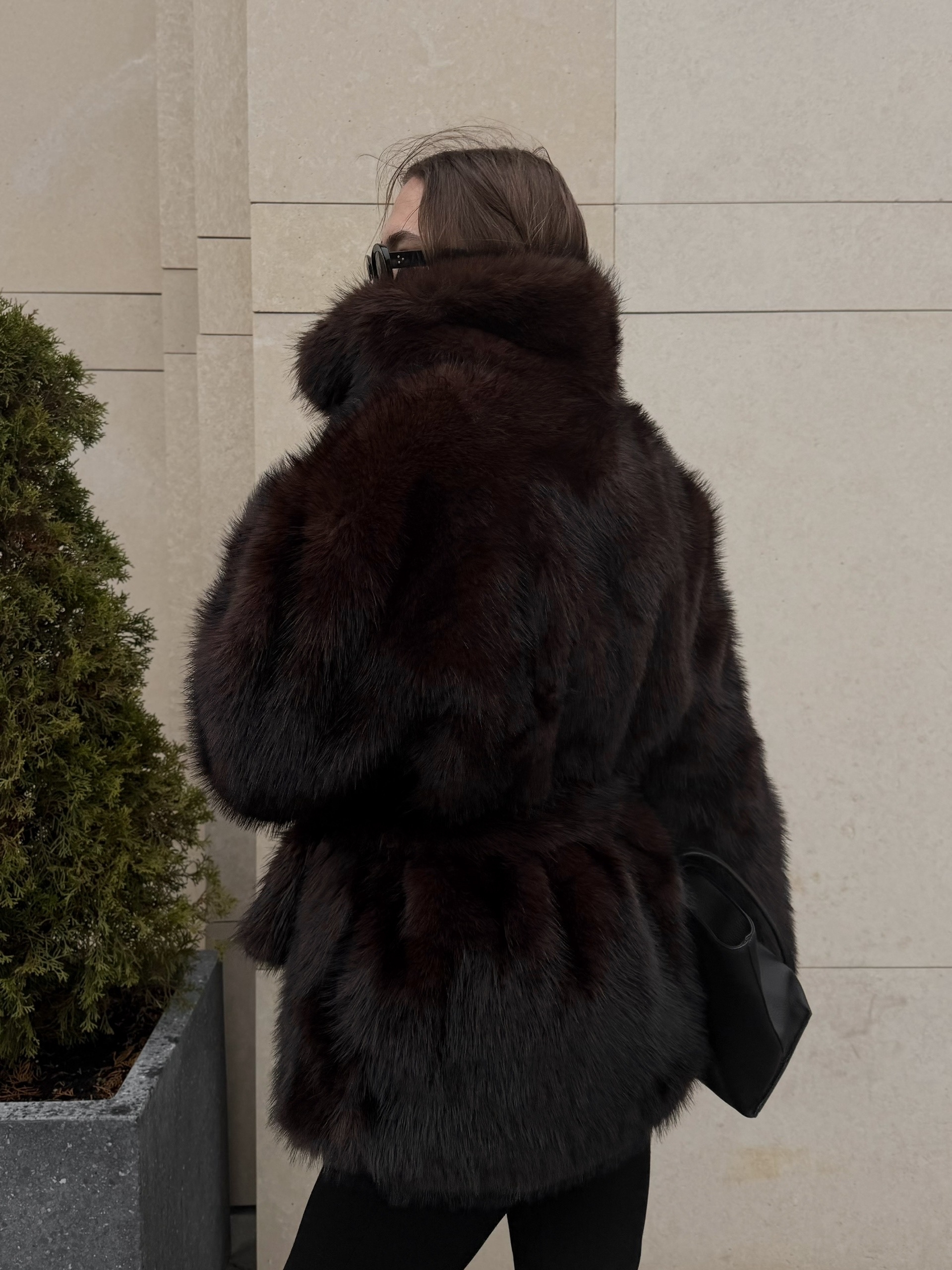 Шубка LNC короткая  с поясом