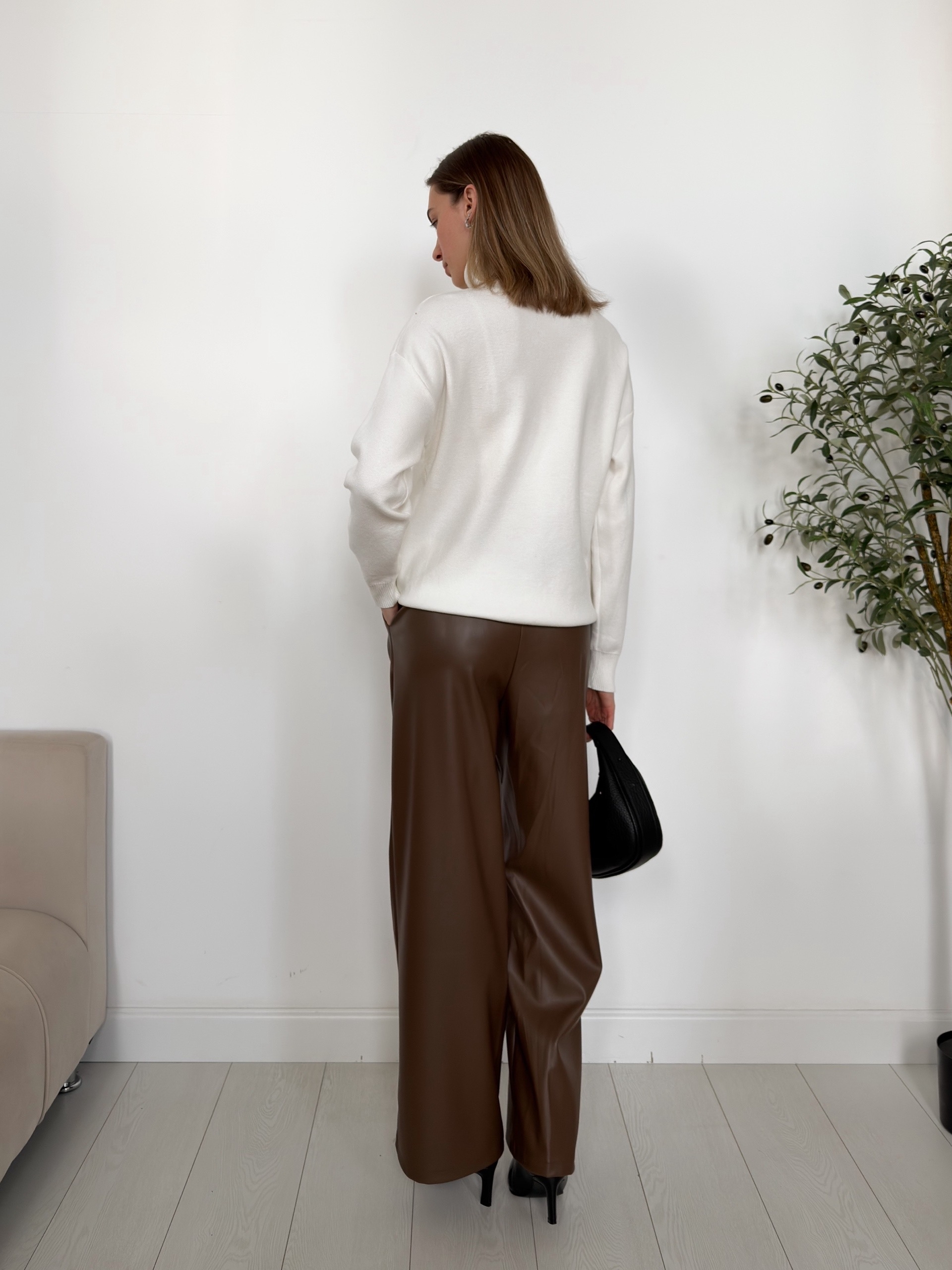 Брюки Classic fashion 2577 прямые кожа