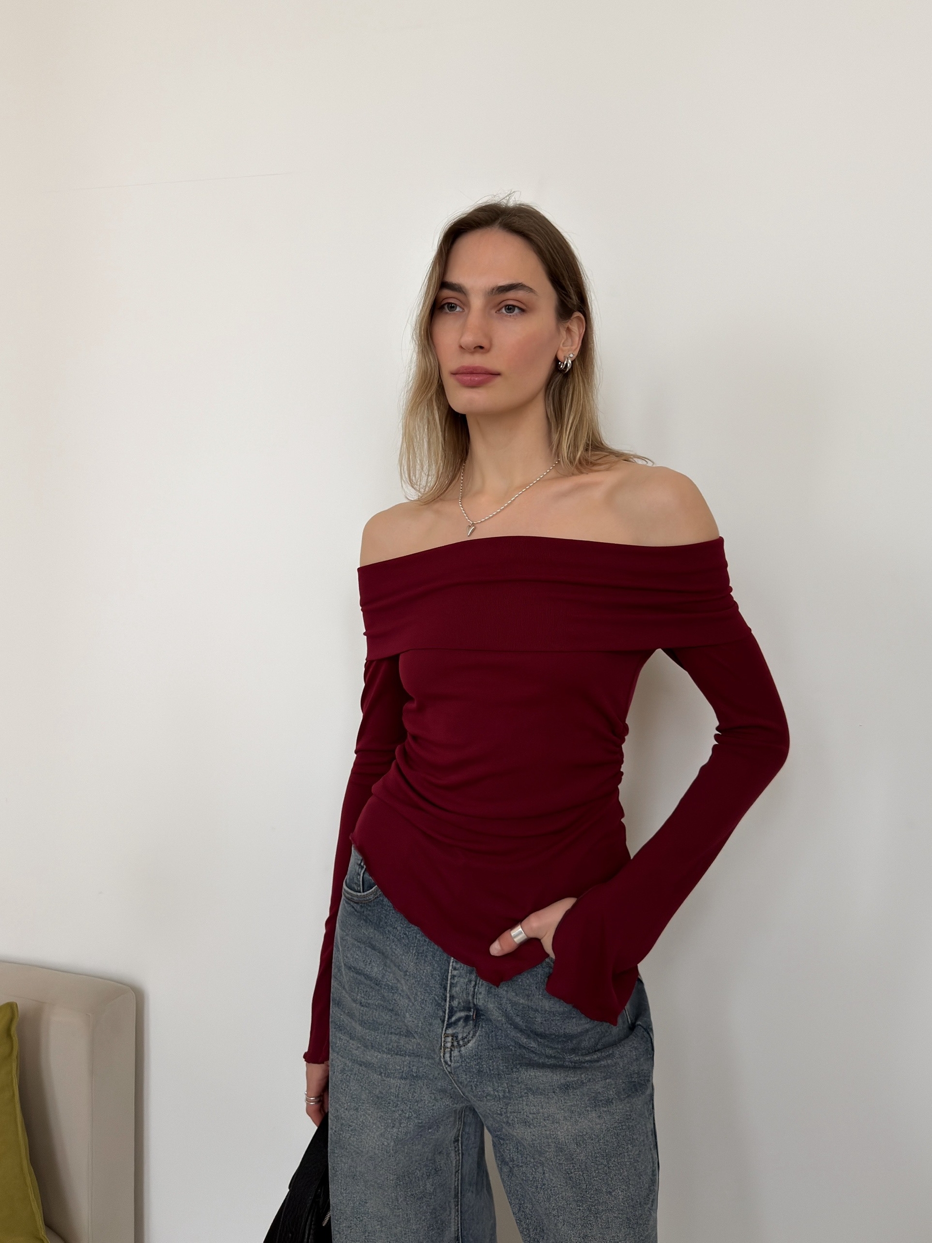 Кофточка Nama 604 подворот на плечах