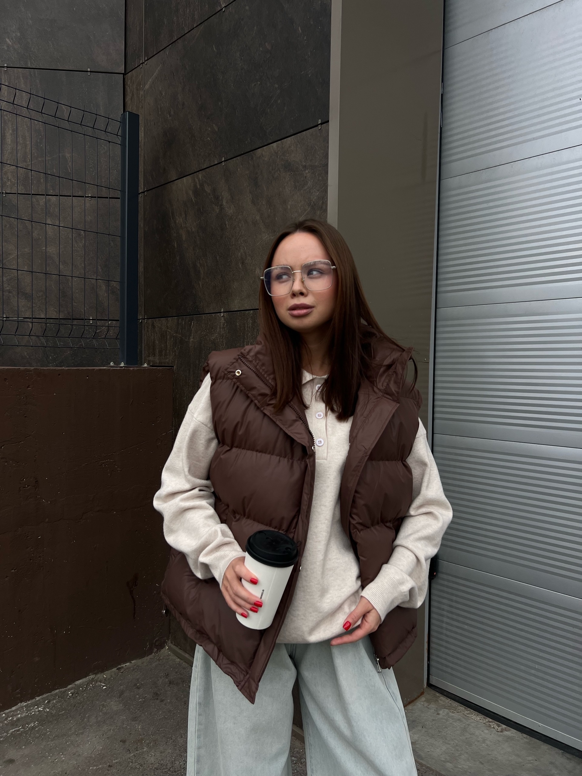Жилет N.J brand 6089 болонь глянец